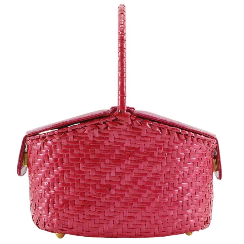 Fendi Basketbag Vintage Straw Handbag