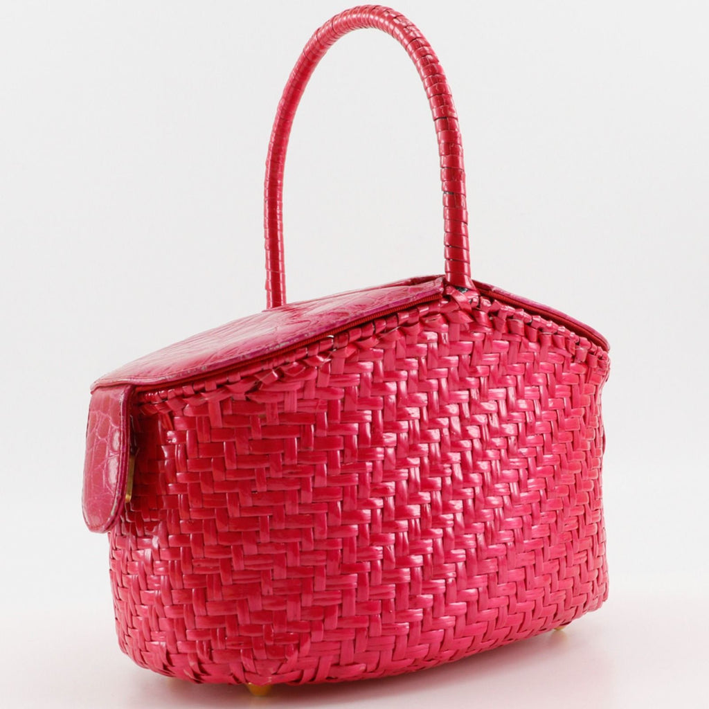 Fendi Basketbag Vintage Straw Handbag — view 3