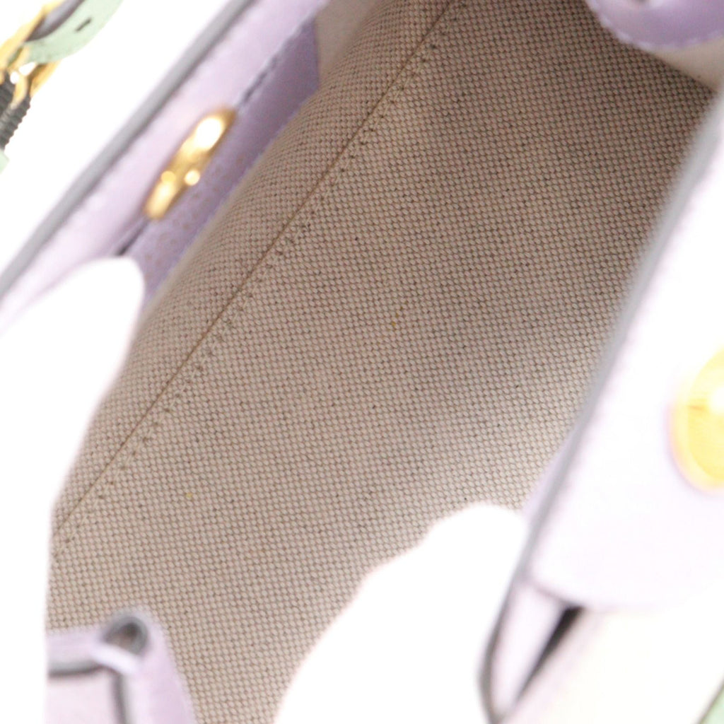 Gucci Diana Small Hosoo Collaboration 2-Way Nishijin Leather Textile Purple — view 6