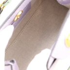 Gucci Diana Small Hosoo Collaboration 2-Way Nishijin Leather Textile Purple — view 6