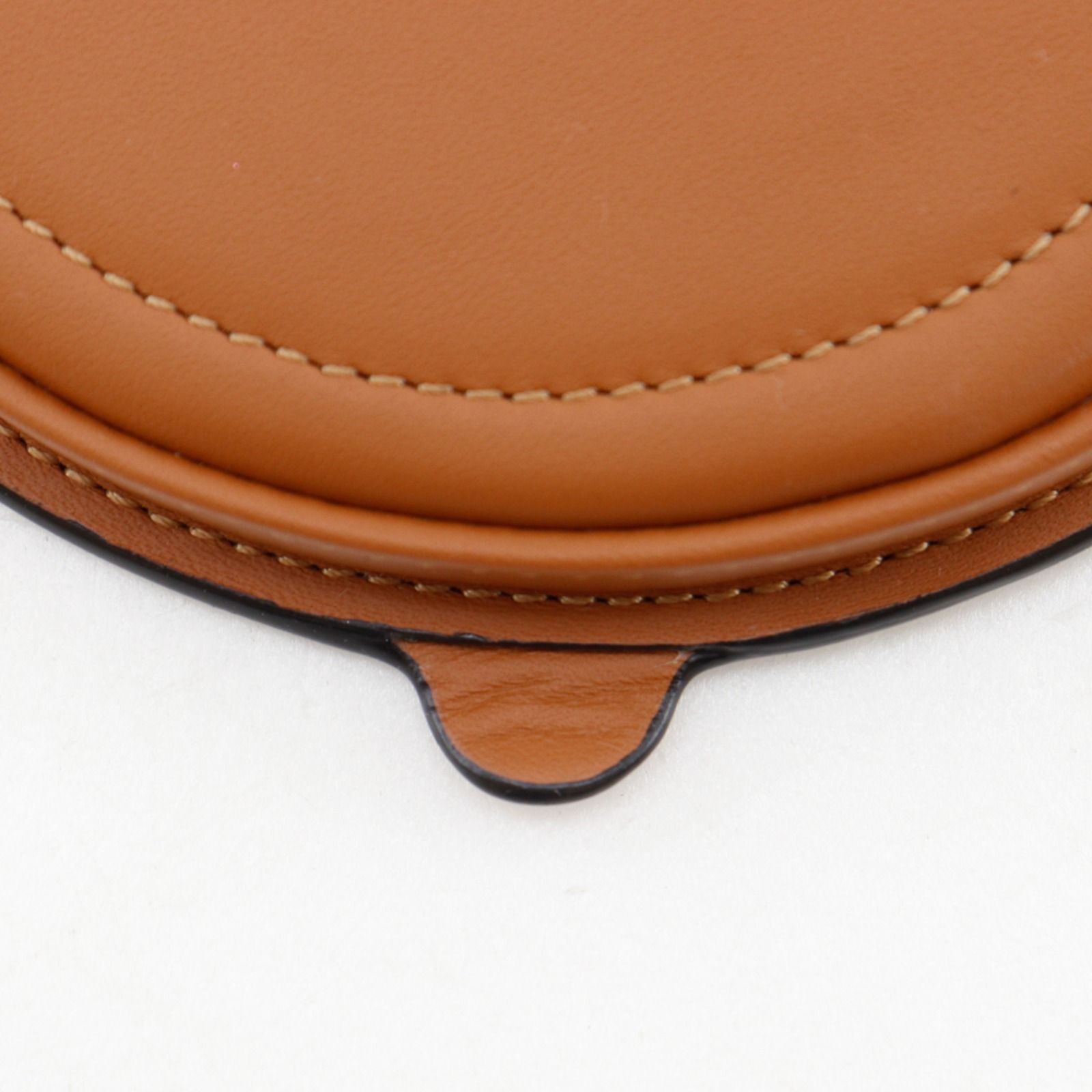 Loewe Heel Pouch Mini Anagram Pochette Leather Brown Shoulder — view 9