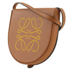 Loewe Heel Pouch Mini Anagram Pochette Leather Brown Shoulder — view 2