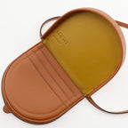 Loewe Heel Pouch Mini Anagram Pochette Leather Brown Shoulder — view 6