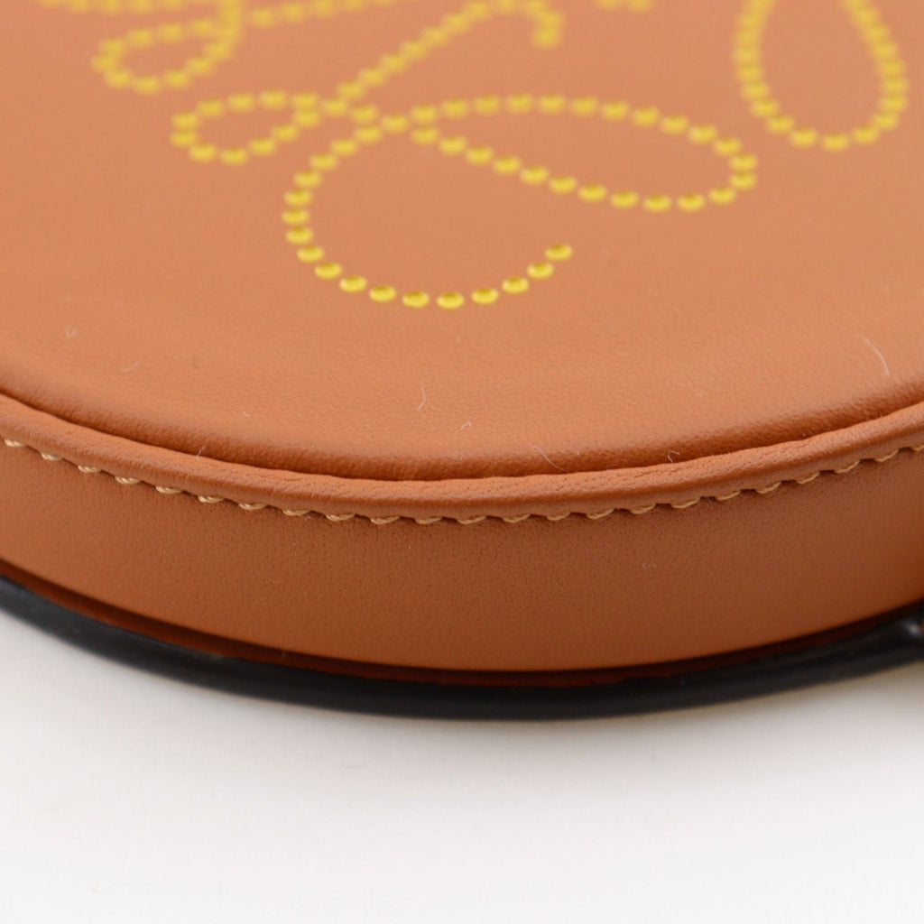 Loewe Heel Pouch Mini Anagram Pochette Leather Brown Shoulder — view 4