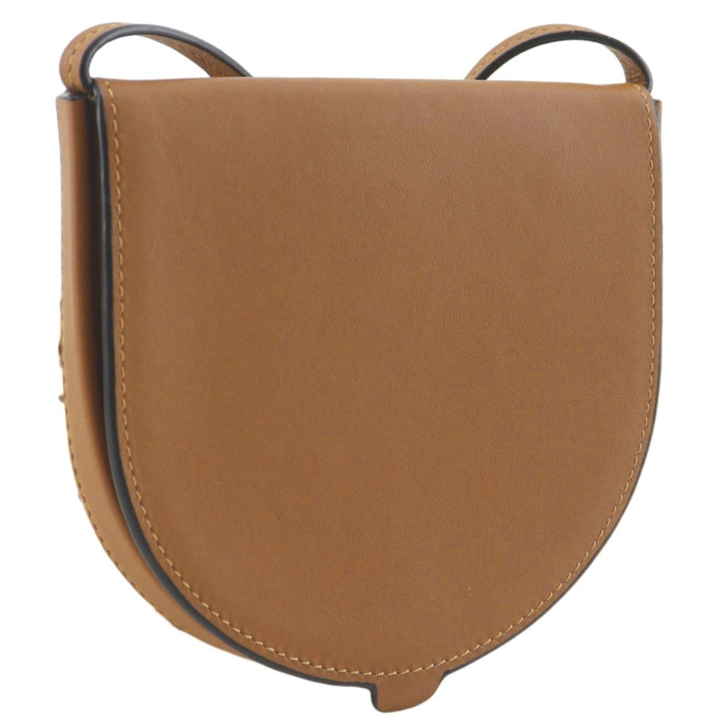 Loewe Heel Pouch Mini Anagram Pochette Leather Brown Shoulder — view 3