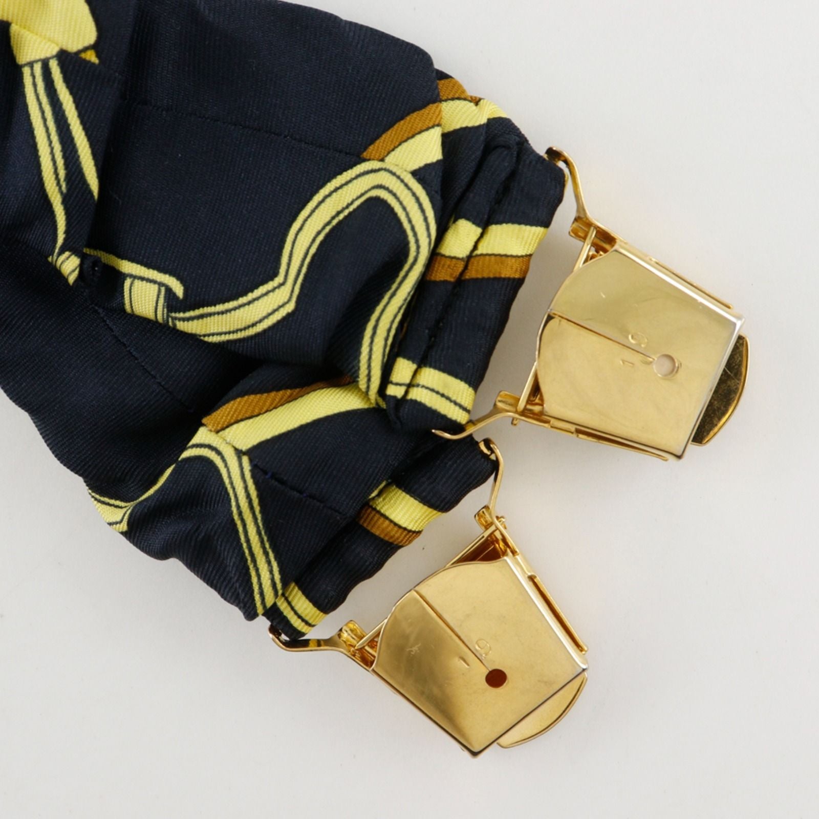 Hermes Silk Black Braces — view 4
