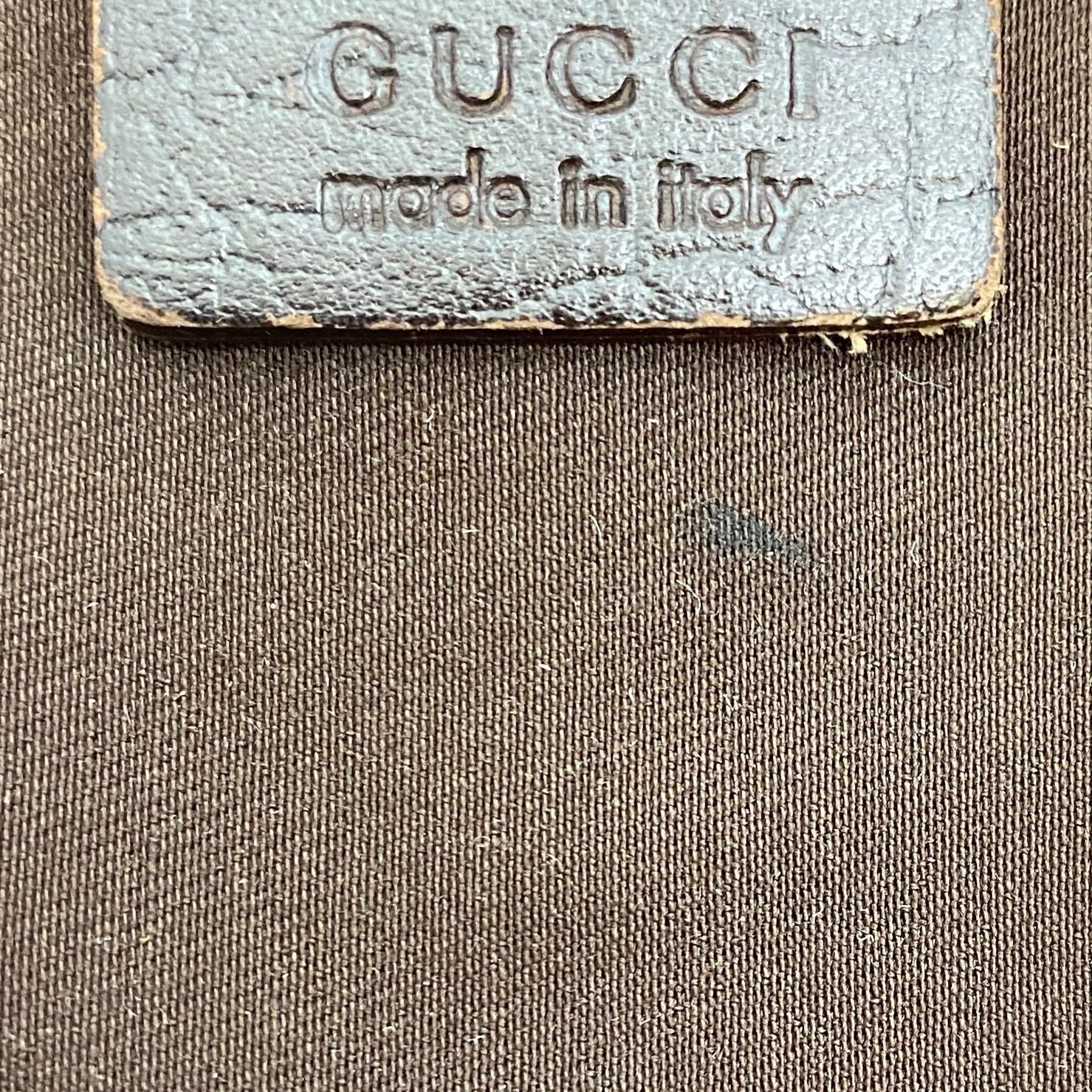 Gucci GG Canvas Tote Webbing Line Brown — view 9