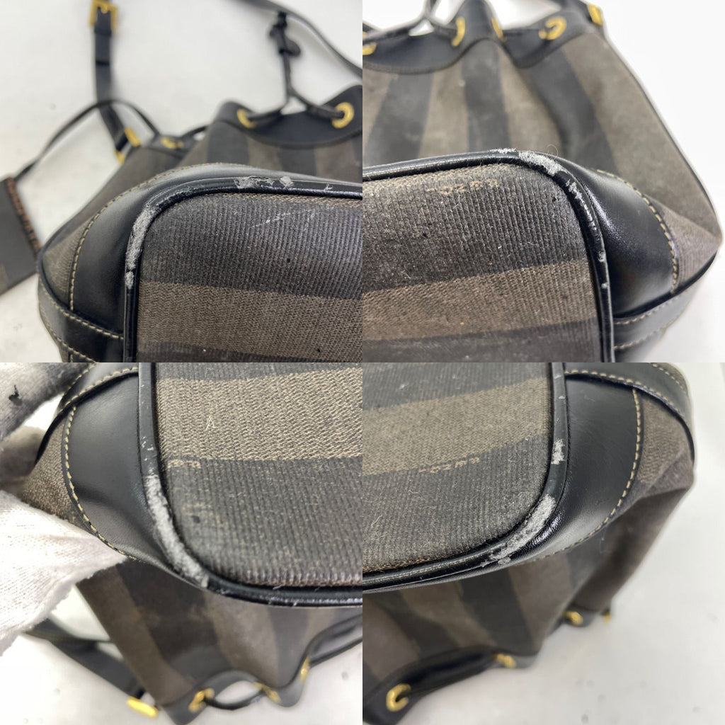 Fendi Pecan Drawstring Shoulder Bag Black — view 6