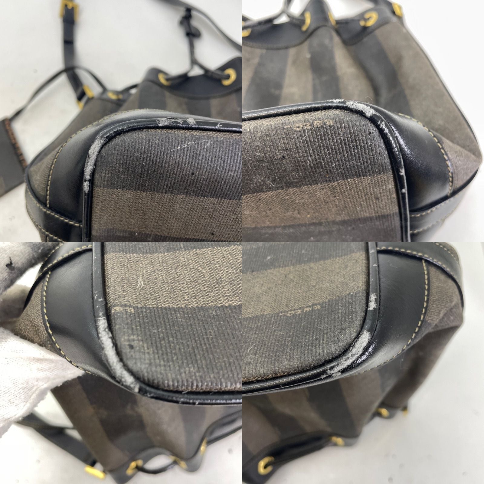 Fendi Pecan Drawstring Shoulder Bag Black — view 6
