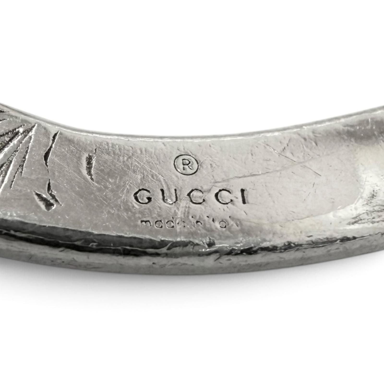 Gucci Double Key Motif Bag Charm Key Holder Silver — view 5