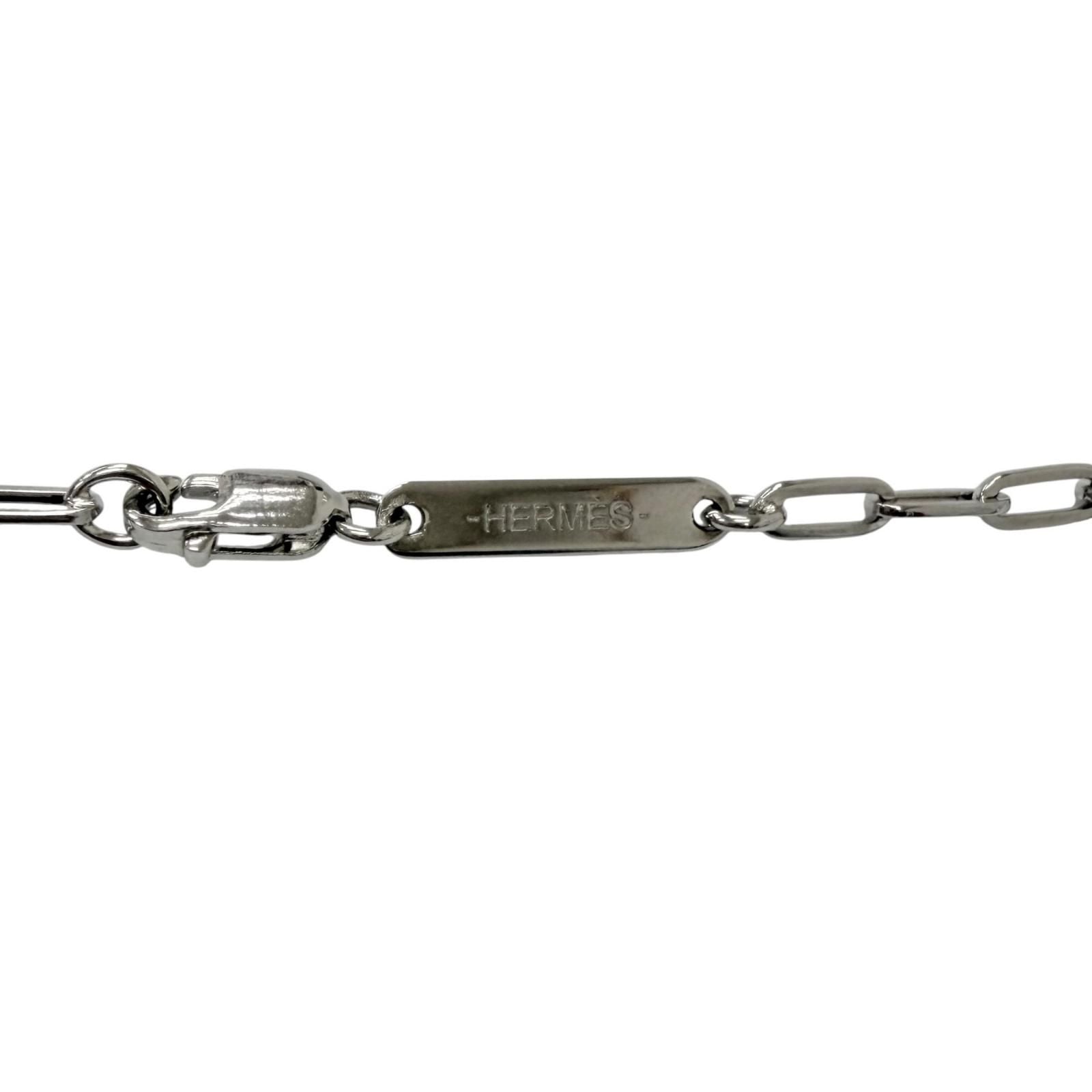 Hermes Talisman Pegasus Chain Necklace Silver — view 5