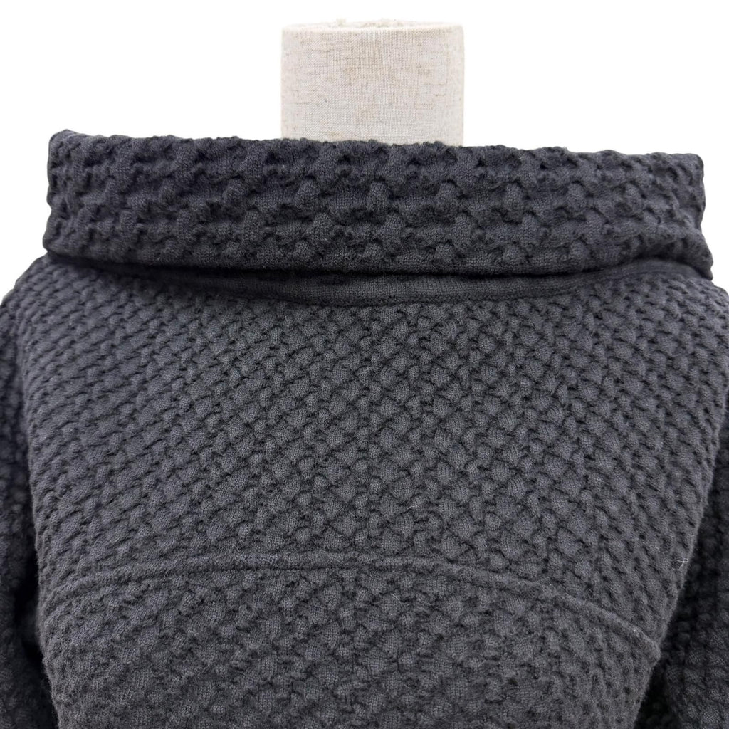 Chanel Wool Here Button Boat Neck Knit Long Sleeve Dress Black 36 — view 2