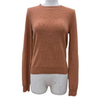 Hermes Brides de Gala Brid du Bridg Virgin Wool Cashmere Long Sleevenit Orange