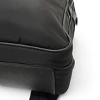 Prada Triangle Logo Re-Nylon Saffiano Leather Backpack with Day Pack Black — view 8