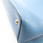 Fendi Handbag Petite 2 Jours Toujour Light Blue Leather — view 9