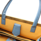 Fendi Handbag Petite 2 Jours Toujour Light Blue Leather — view 8