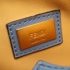 Fendi Handbag Petite 2 Jours Toujour Light Blue Leather — view 4