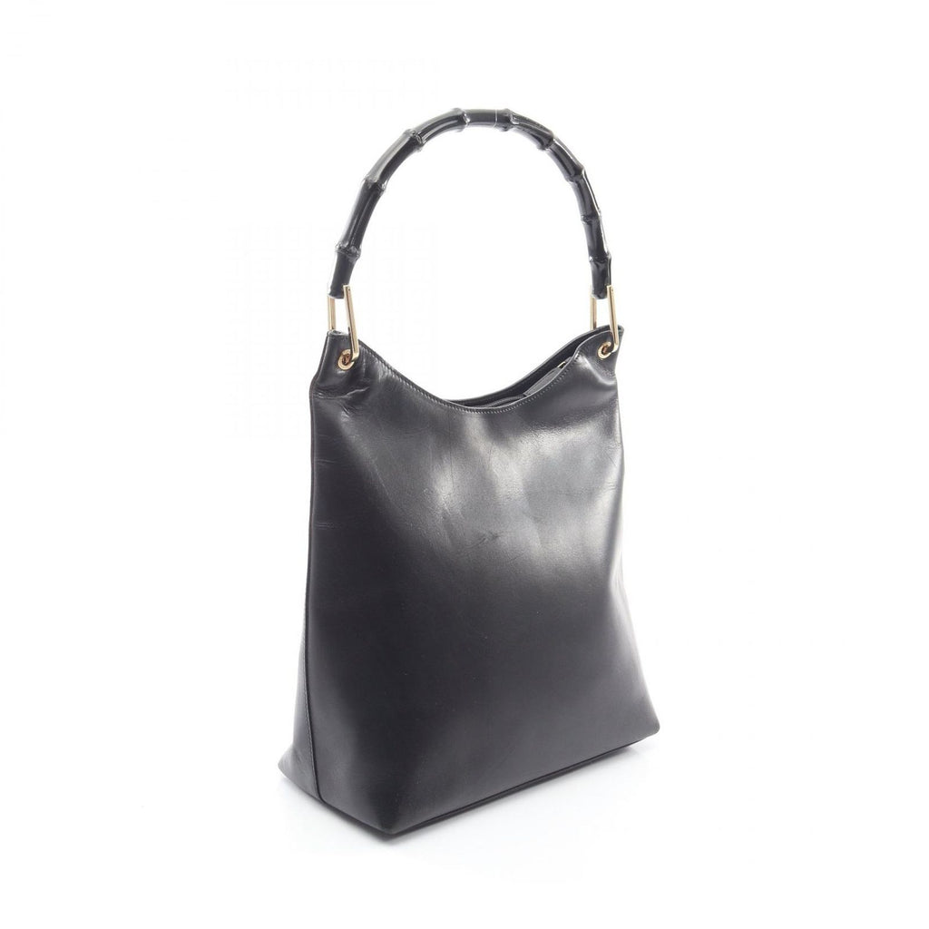 Gucci Shoulder Bag Bamboo 001 Black Leather — view 2
