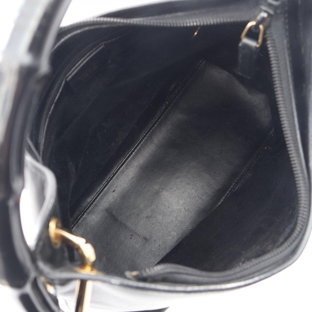 Gucci Shoulder Bag Bamboo 001 Black Leather — view 3