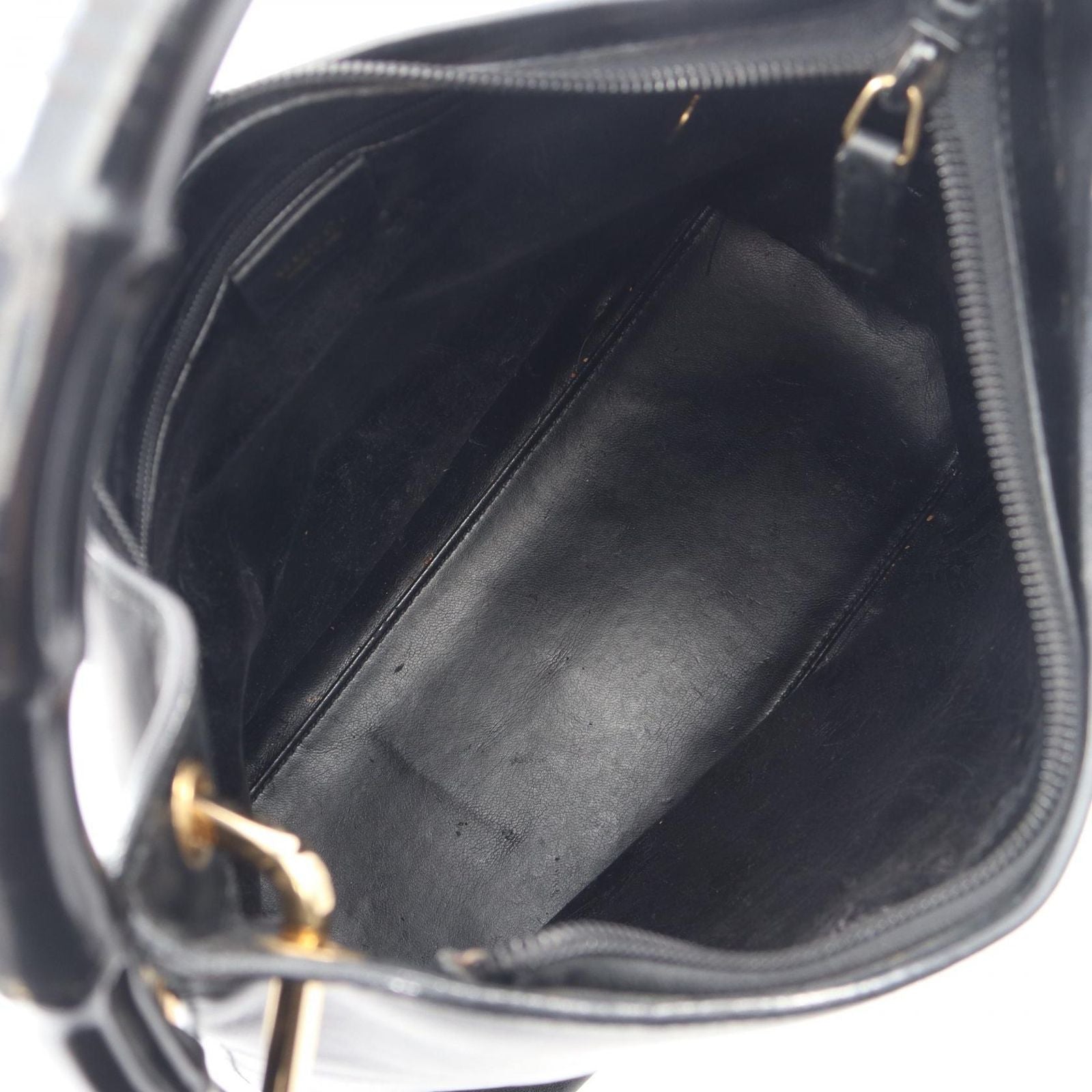 Gucci Shoulder Bag Bamboo 001 Black Leather — view 3