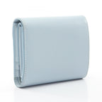 Celine Trifold Wallet Triomphe Small Flap 783 Dpv Light Blue Leather — view 2