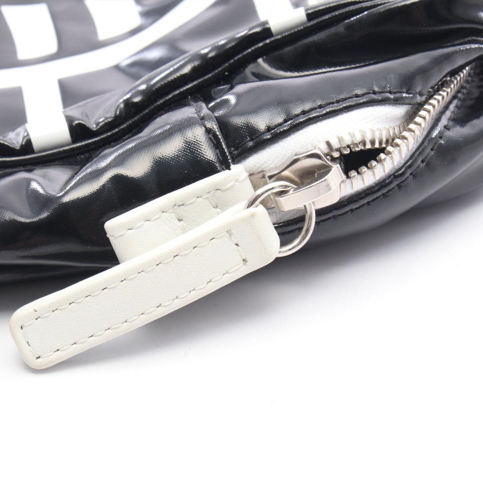 Chanel Shoulder Bag la Pausa Cruise Collection Black White Canvas Leather — view 7