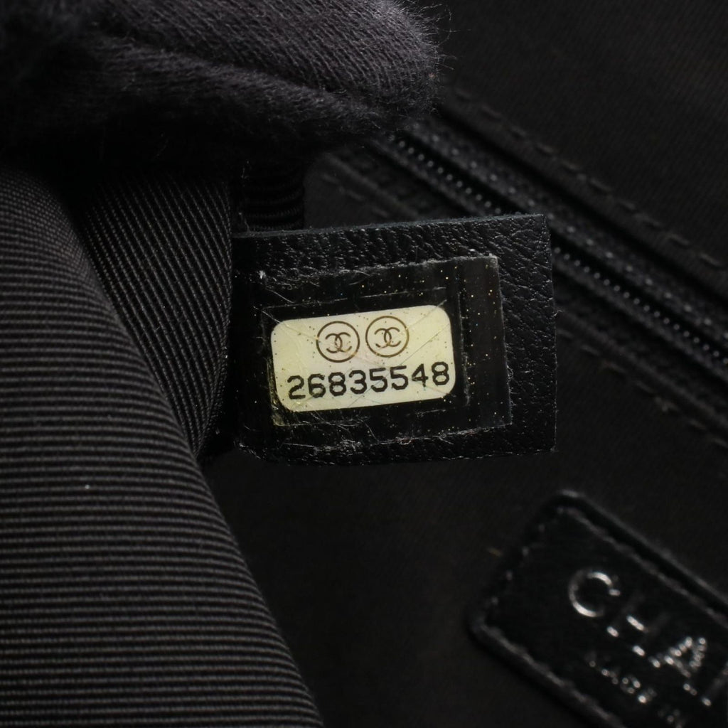 Chanel Shoulder Bag la Pausa Cruise Collection Black White Canvas Leather — view 5