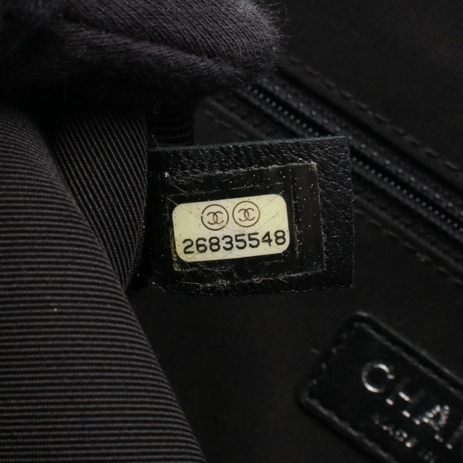 Chanel Shoulder Bag la Pausa Cruise Collection Black White Canvas Leather — view 5