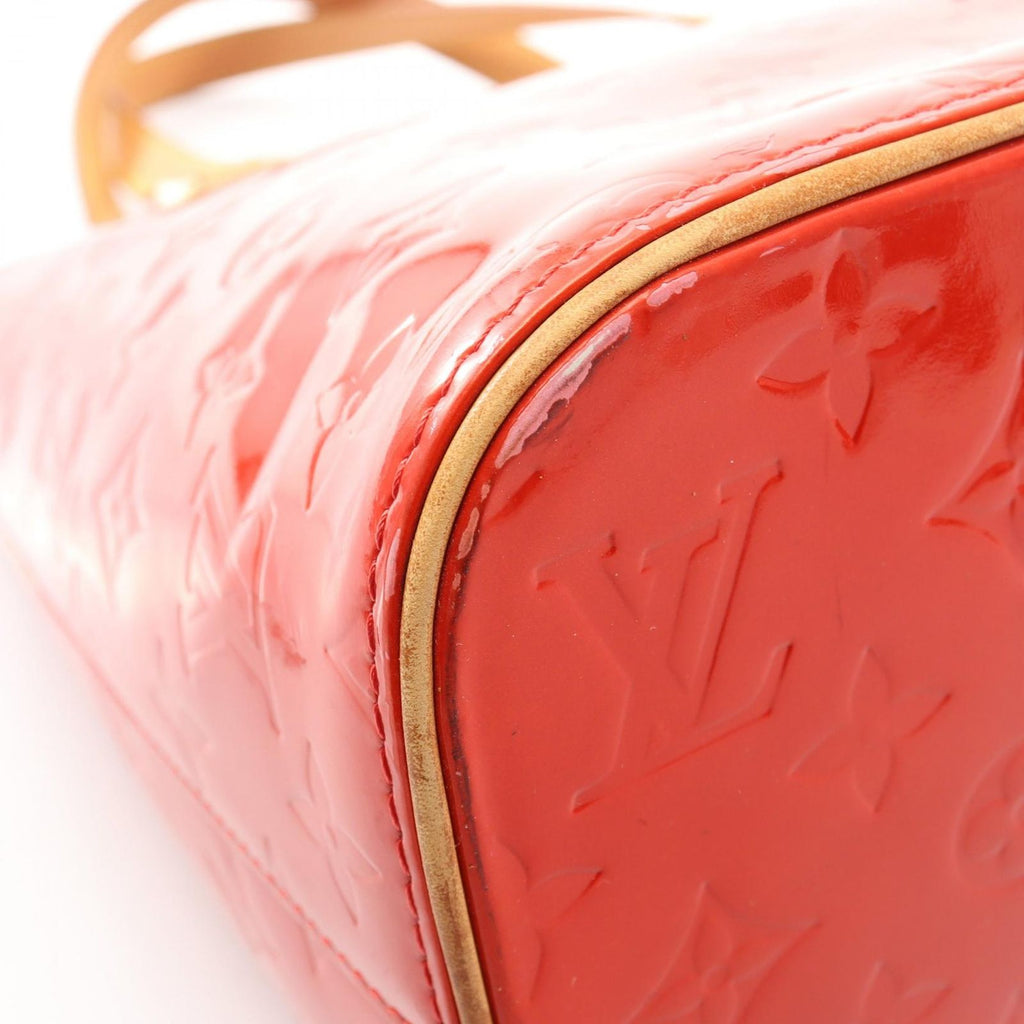 Louis Vuitton Handbag Houston Monogram Vernis Rouge Leather — view 6