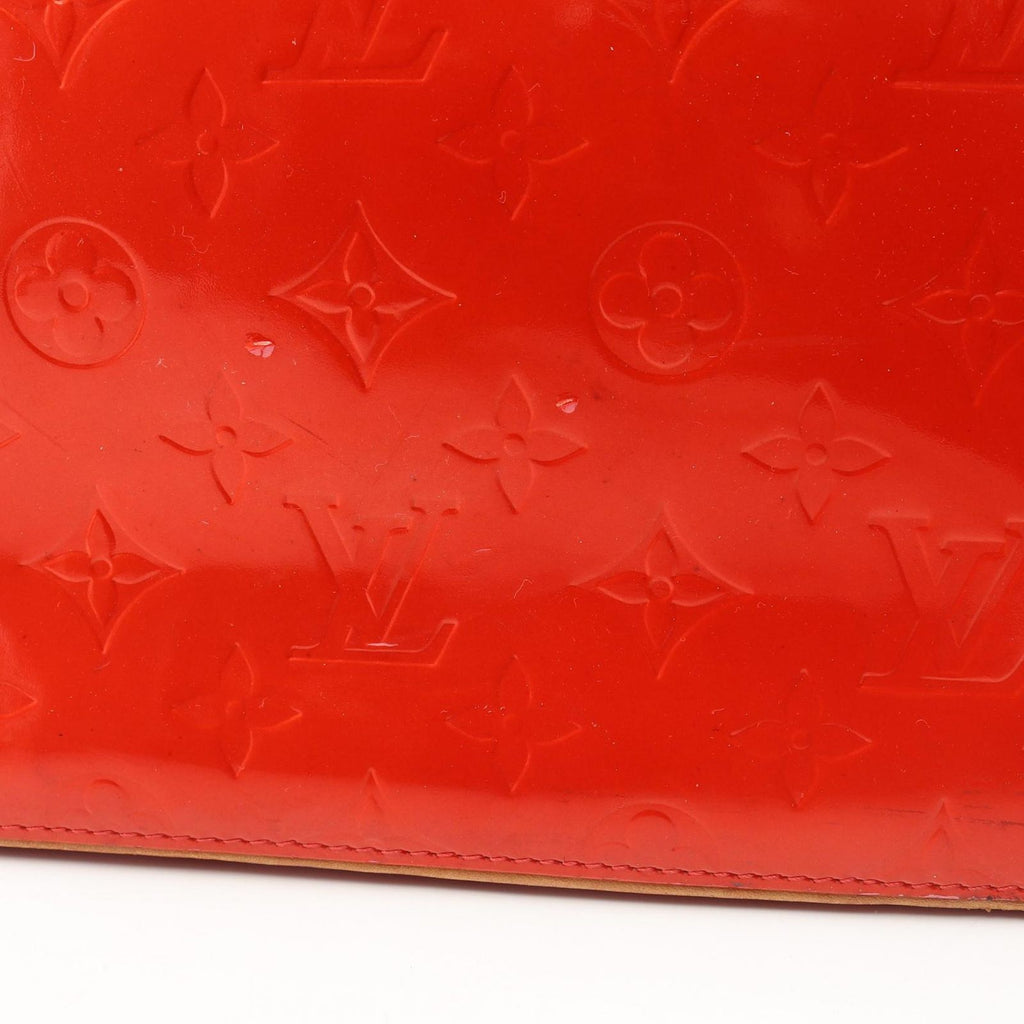 Louis Vuitton Handbag Houston Monogram Vernis Rouge Leather — view 8