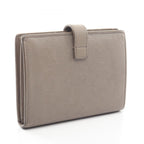 Celine Bifold Wallet Strap 10 643 Gray Beige Leather — view 2