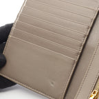 Celine Bifold Wallet Strap 10 643 Gray Beige Leather — view 5