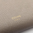 Celine Bifold Wallet Strap 10 643 Gray Beige Leather — view 4