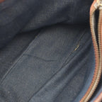 Celine Handbag Boogie Bag Paris Macadamia Blue Brown Denim Leather — view 5