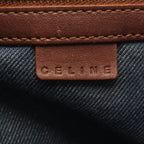 Celine Handbag Boogie Bag Paris Macadamia Blue Brown Denim Leather — view 4