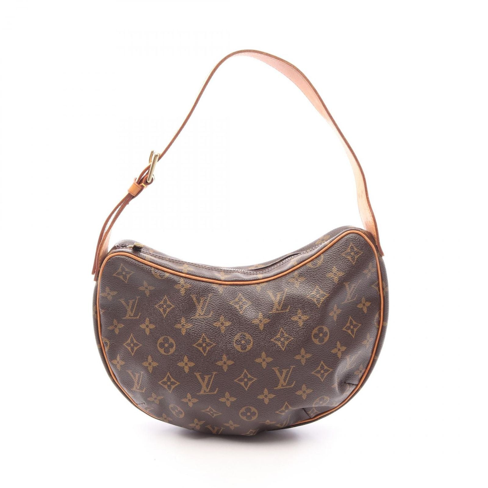 Louis Vuitton Shoulder Bag Croissant MM Monogram Canvas Leather