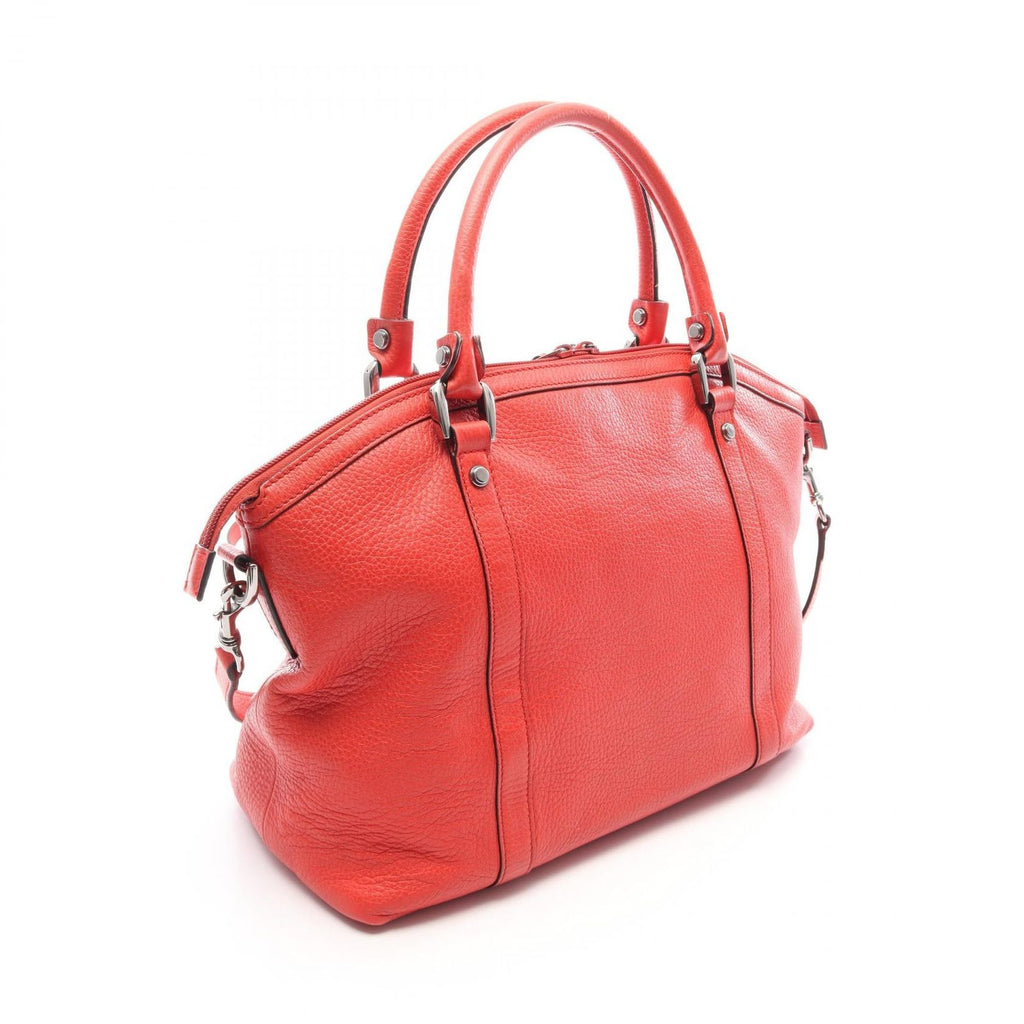 Gucci Tote Interlocking G2 Way Red Leather — view 2