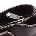 Celine Handbag Boogie Bag Dark Brown Leather — view 6