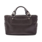 Celine Handbag Boogie Bag Dark Brown Leather