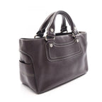 Celine Handbag Boogie Bag Dark Brown Leather — view 2