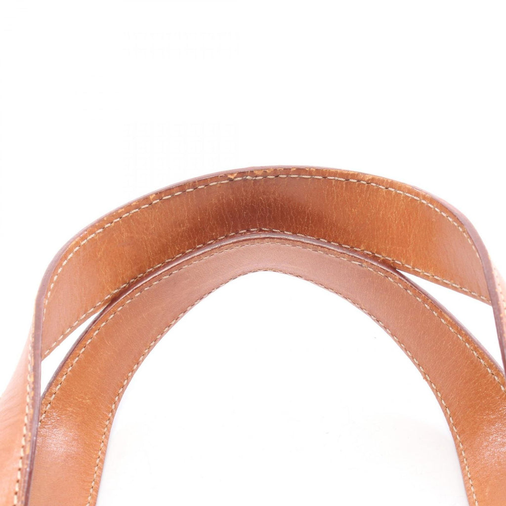 Celine Handbag Macadamia Brown Canvas Leather — view 6