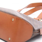 Celine Handbag Macadamia Brown Canvas Leather — view 7