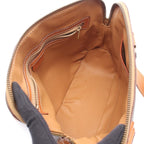 Celine Handbag Macadamia Brown Canvas Leather — view 3