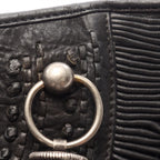 Dior Tote Prissy Gather Black Leather — view 6