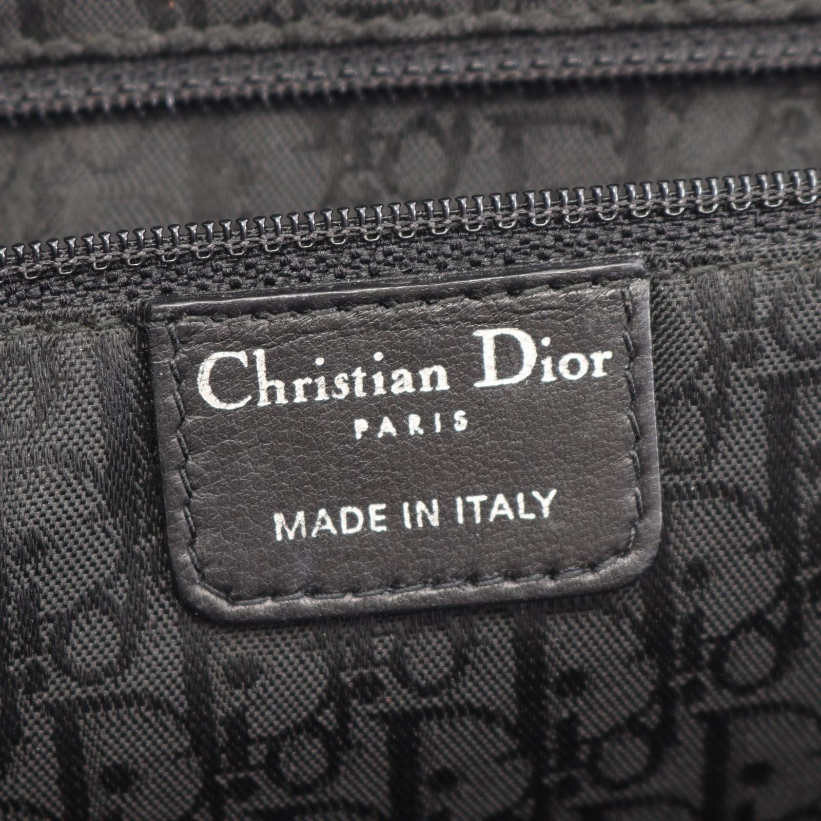 Dior Tote Prissy Gather Black Leather — view 4