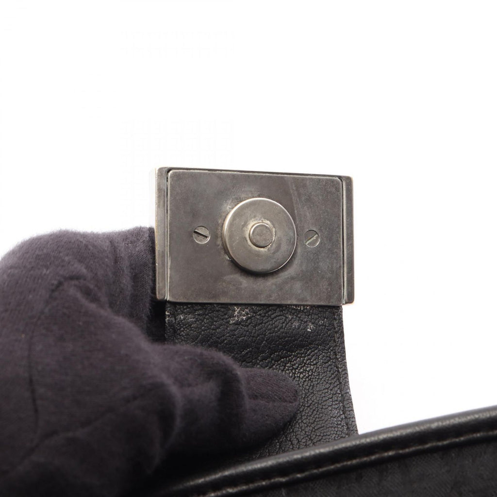 Dior Tote Prissy Gather Black Leather — view 8