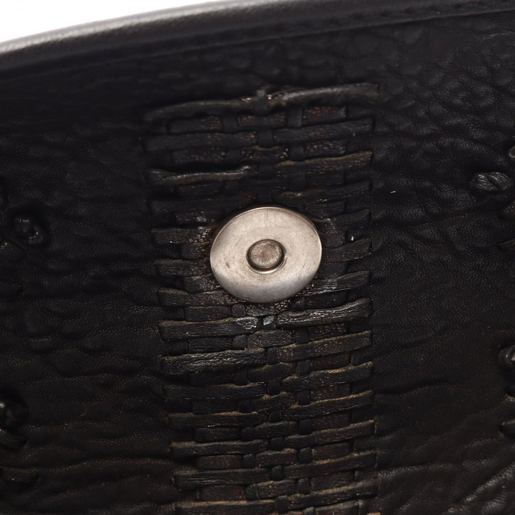 Dior Tote Prissy Gather Black Leather — view 7