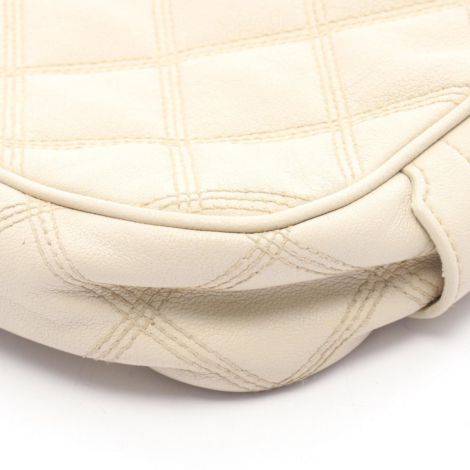 Saint Laurent Paris Shoulder Bag Ivory Leather — view 8