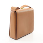 Celine Shoulder Bag Turnlock Brown Leather — view 2