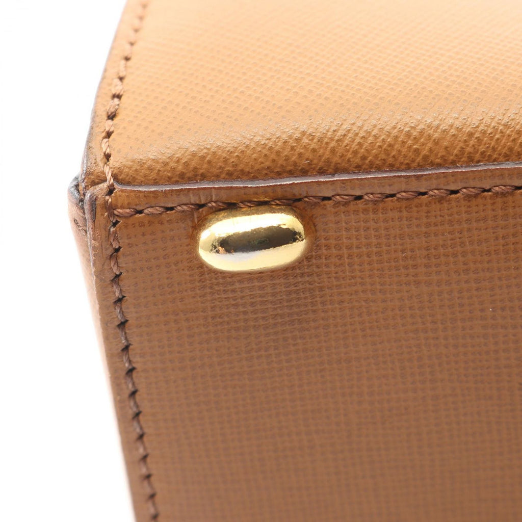 Celine Shoulder Bag Turnlock Brown Leather — view 9